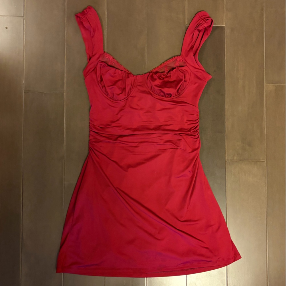 Cotton Candy LA Red Bustier Mini Dress